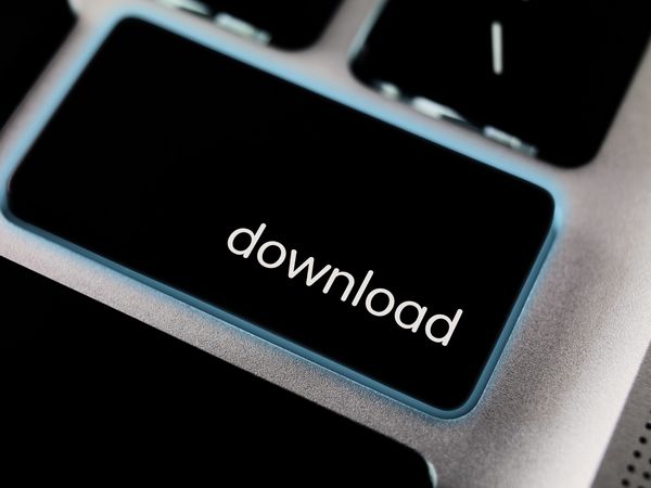 Tastaturtaste mit dem Schriftzug „download“. Das Bild verweist auf die Dienstleistungen des Fleischerhandwerks.